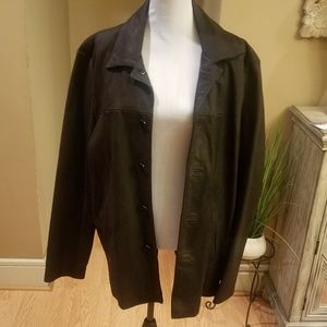 BLACK BUFFALO SKIN JACKET